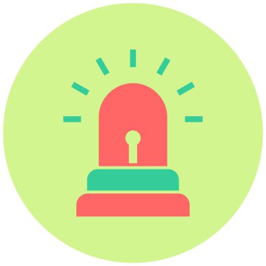 Siren simgesinin vektör illüstrasyonu