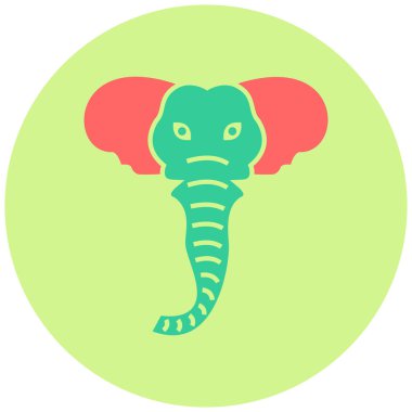 Fil. Web simgesi basit illüstrasyon