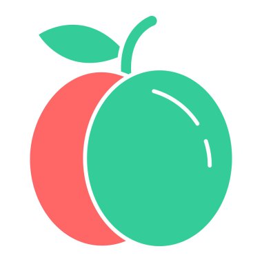 elma simgesinin vektör illüstrasyonu