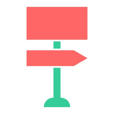 Yol tabelası. Basit resimleme