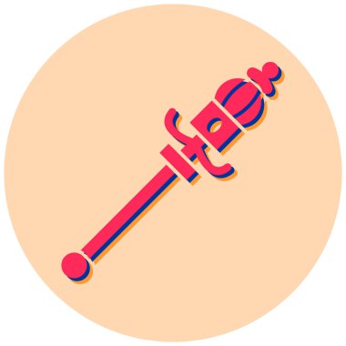 Kılıç. Web simgesi basit illüstrasyon