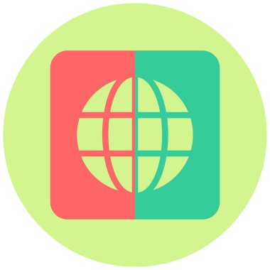 Dünya haritası. Basit resimleme