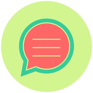 Konuş. Web simgesi basit illüstrasyon