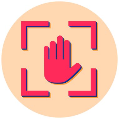 Elini ver. Web simgesi basit illüstrasyon