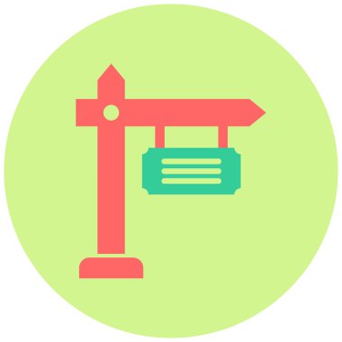 İşaret panosu simgesinin vektör illüstrasyonu