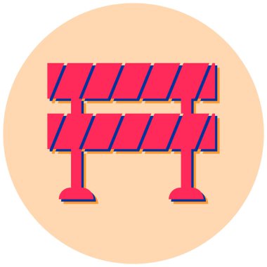 Yol simgesi, vektör illüstrasyonu