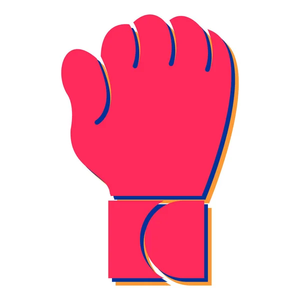 Boxing Glove Icon Simple Illustration Punching Glove Vector Icons Web — ストックベクタ