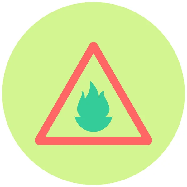 Flammablewarning Sign Icon Vector Illustration — 图库矢量图片