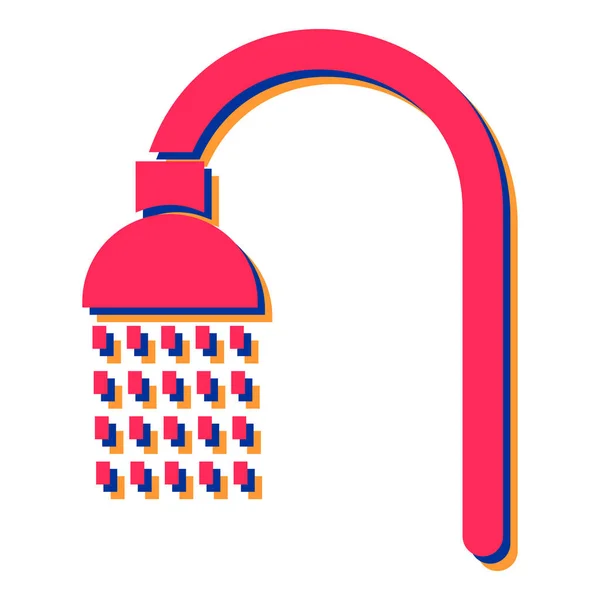 Shower Icon Simple Illustration Water Tap Vector Icons Web — Image vectorielle