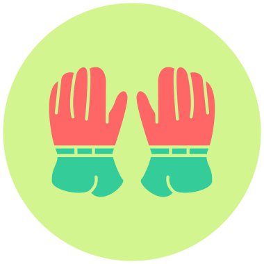 Hokey eldivenleri. Web simgesi basit illüstrasyon