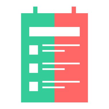 Rapor ver. Web simgesi basit illüstrasyon