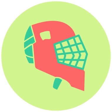 Hokey miğferi ikon vektör illüstrasyonu