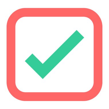 işaret simgesini işaretle, vektör illüstrasyonu