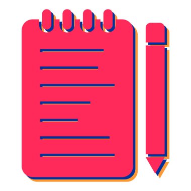 Kağıt ataç ikonlu pano. vektör illüstrasyonu