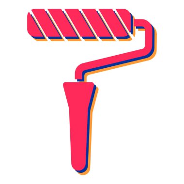 Boya fırçası ikonu. vektör illüstrasyonu