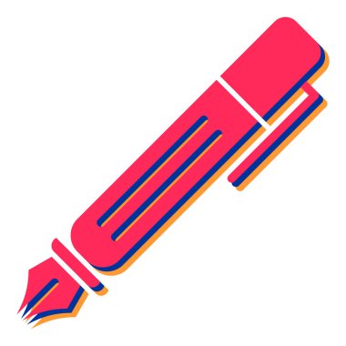 kalem simgesi vektör illüstrasyonu