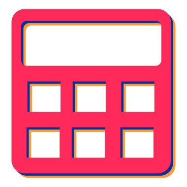 hesap makinesi simgesi vektör illüstrasyonu