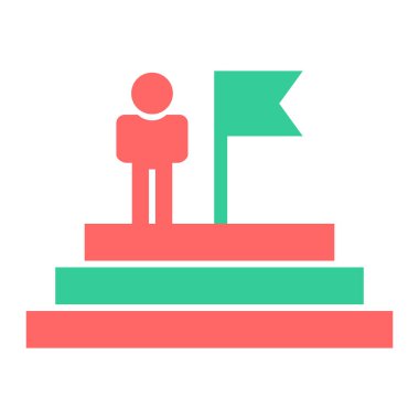 İş adamı ikonu. vektör illüstrasyonu