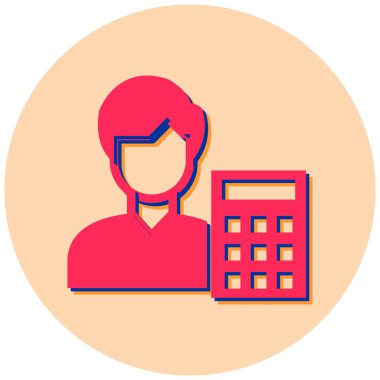 kullanıcı. Web simgesi basit illüstrasyon