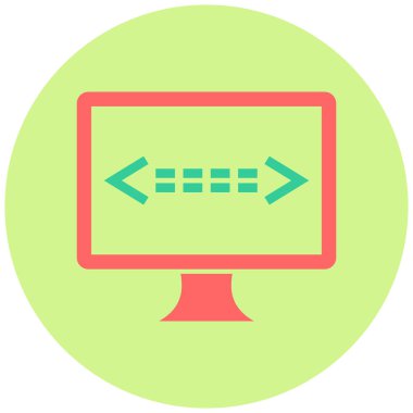 arka uç. Web simgesi basit illüstrasyon