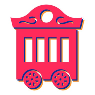 Tatlı bir çizgi film arabasının vektör çizimi