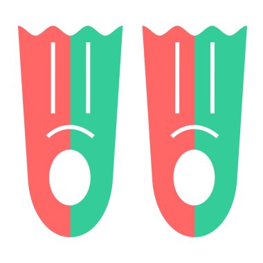 Kumsal. Web simgesi vektör illüstrasyonu