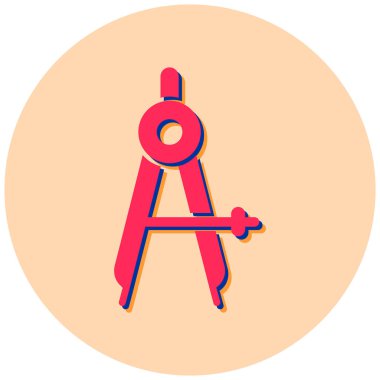 Pusula simgesinin vektör illüstrasyonu