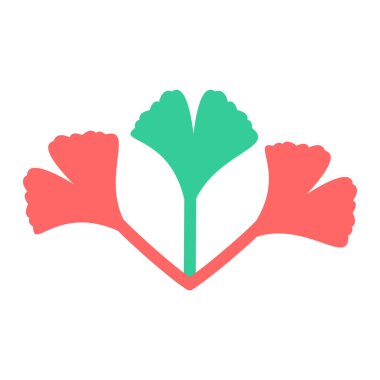 Kalp şekli ikonu. vektör illüstrasyonu