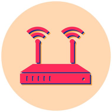 router vektör simgesi modern basit tasarım