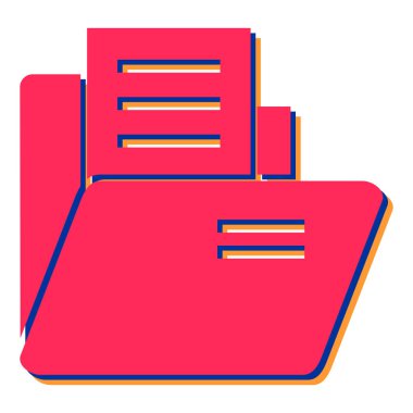 dosya dizini vektör illüstrasyonu