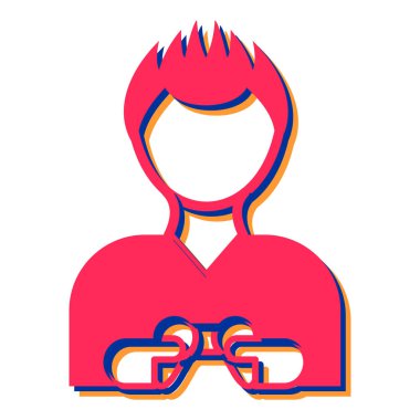 Beyaz arkaplanda izole edilmiş modern simgenin vektör illüstrasyonu 