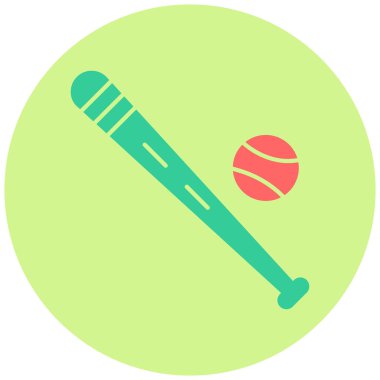 Beyzbol. Web simgesi basit illüstrasyon