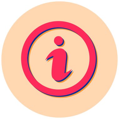 Bilgi modern simgesinin vektör illüstrasyonu