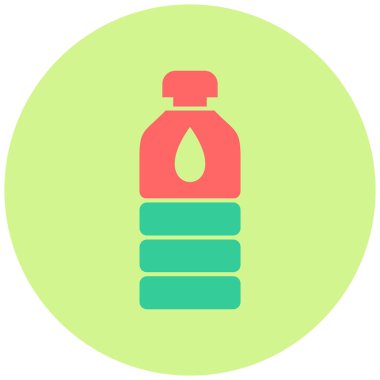 su şişesi simge vektör çizim