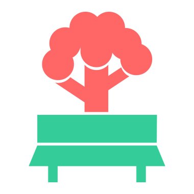 Ağaç. Web simgesi basit illüstrasyon