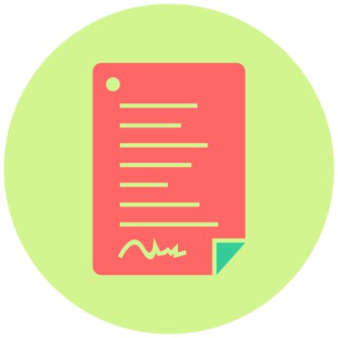 dosya belgesi düz vektör simgesi