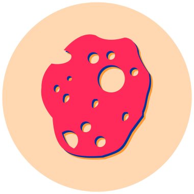 donut. Web simgesi basit illüstrasyon