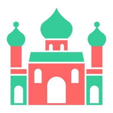 Cami. Web simgesi basit illüstrasyon