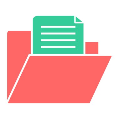 Dosya. Web simgesi basit illüstrasyon