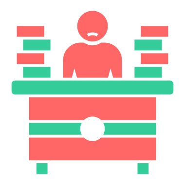 öğrenci simgesi vektör çizimi tasarımı