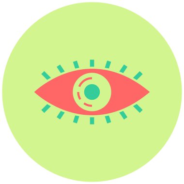 Göz. Web simgesi basit illüstrasyon