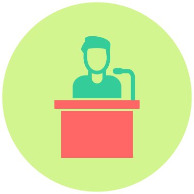 Konuşma ikonu. vektör illüstrasyonu