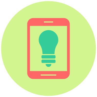 Cep telefonu. Web simgesi basit illüstrasyon