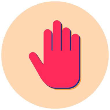 el simgesi vektör illüstrasyonu