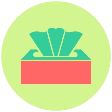 Islak Mendil simgesi, vektör illüstrasyonu