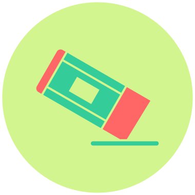 Silgi. Web simgesi basit illüstrasyon