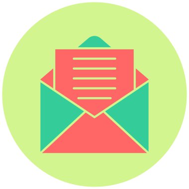 Mektup. Web simgesi basit illüstrasyon