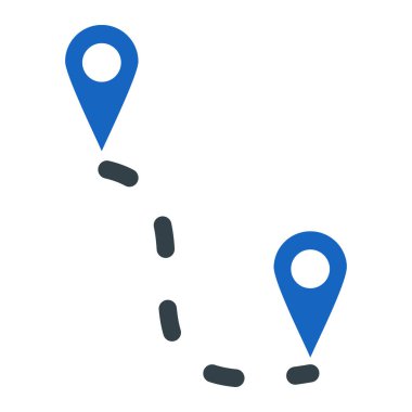 konum simgesi, vektör çizimi