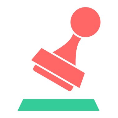 Modern ofis simgesinin vektör illüstrasyonu