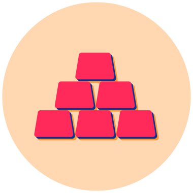 Bir çubuk simgesinin vektör illüstrasyonu